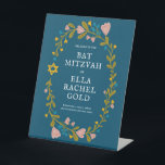 Signe De Table Bat mitzvah à couronne florale à main Welcom perso<br><div class="desc">Parfait signe pour annoncer une bar mitzvah, bat mitzvah ou autre célébration juive ! L'art fait main pour vous ! ENTIÈREMENT PERSONNALISABLE ! Cliquez sur "Personnaliser" ci-dessus pour modifier le texte. Cliquez sur "modifier à l'aide de l'outil de conception" pour ajuster les polices, les couleurs et les placements. MERCI POUR...</div>