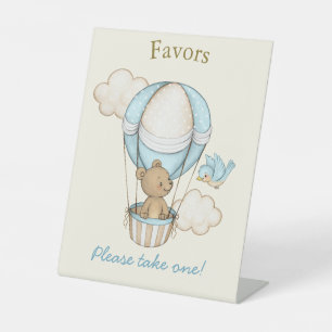 Signe De Table Bear mignonne Bonjour Little One Baby shower Faveu