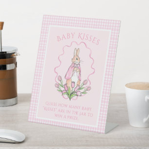 Signe De Table Beatrix Potter Pink Baisers Baby shower Jeu