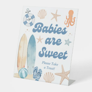 Signe De Table Bébé à bord Baby shower côtier Favoriser