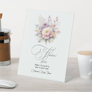 Signe De Table Bébé en fleurs Bouquet floral