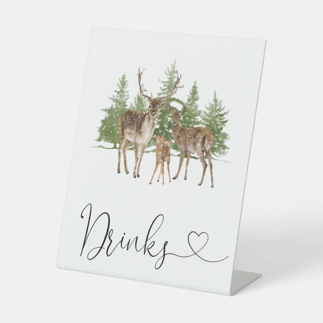 Signe De Table Bébé Il fait froid à l'extérieur des boissons Baby (Recto)