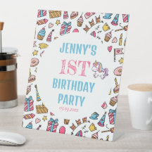 Bébé mignon fille Unicorn N'importe quel âge fête