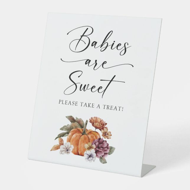 Signe De Table Bébés d'automne sont doux (Recto)