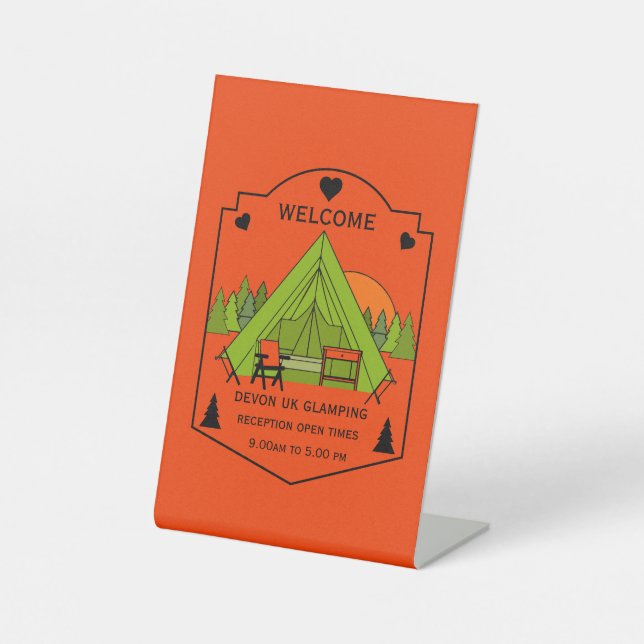 Signe De Table Bell Tent Glamping (Recto)