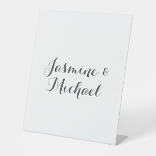 Signe De Table Belle Chic Calligraphie Couple Noms