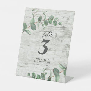 Signe De Table Belle élégante table mariage de feuillage eucalypt