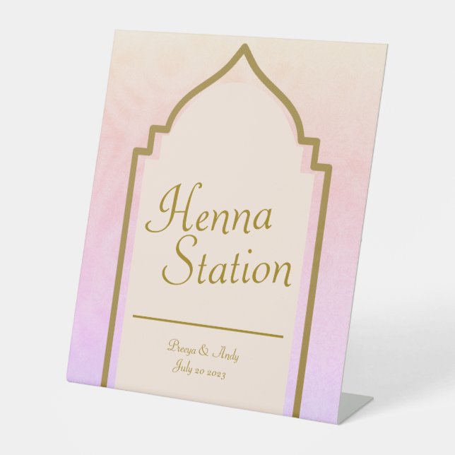 Signe De Table Belle station indienne d'Arabian Nights (Recto)