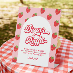 Signe De Table Berry Sweet Baby shower de jeu Déchets Raffle