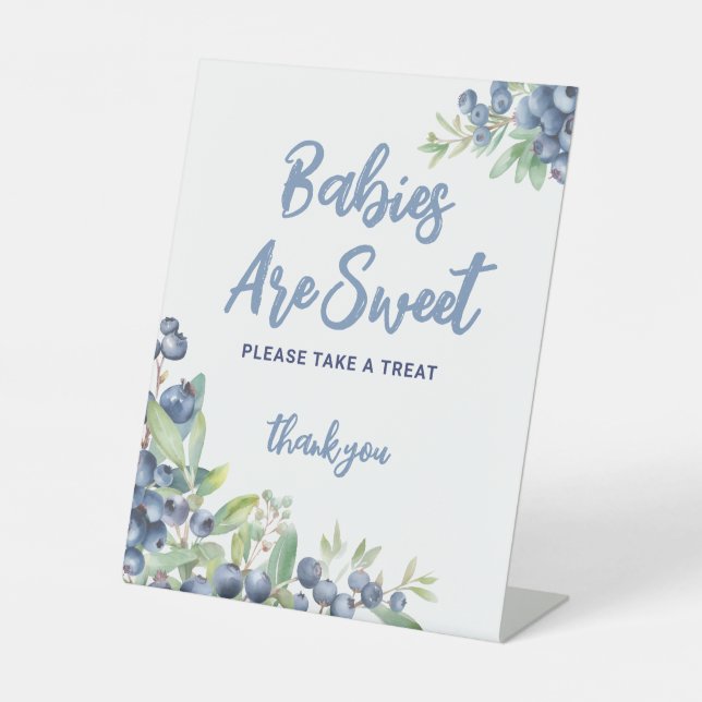 Signe De Table Berry Sweet Baby Shower Treat Bar (Recto)