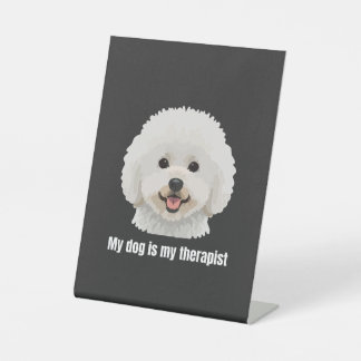 Signe De Table Bichon frisé