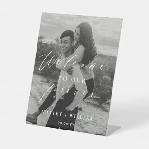 Signe De Table Bienvenue À Ellesmere, Notre Mariage Éternel