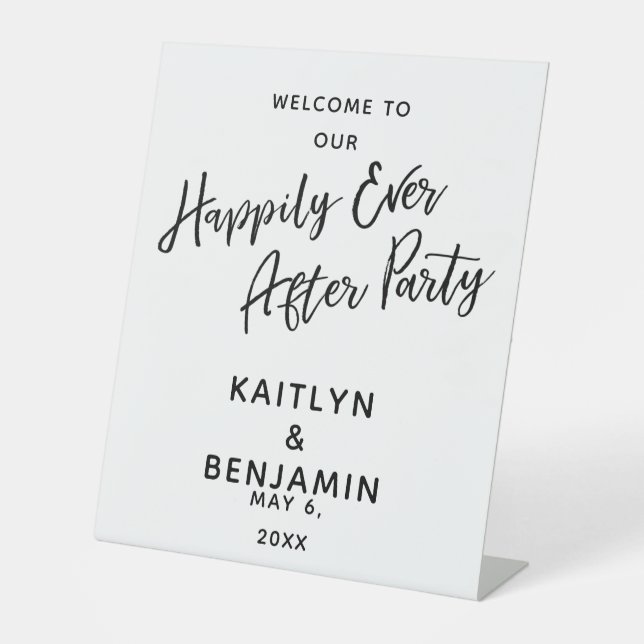 Signe De Table Bienvenue à notre joyeux signature de fête (Recto)