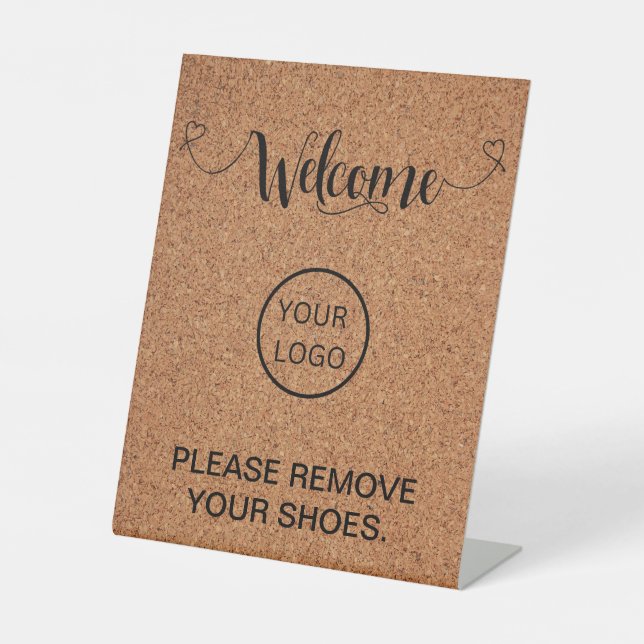 Signe De Table Bienvenue Accueil Veuillez Supprimer Vos Chaussure (Recto)
