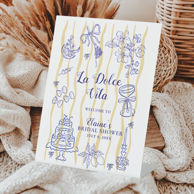 Signe De Table Bienvenue au Mariage La Dolce Vita (Créateur téléchargé)