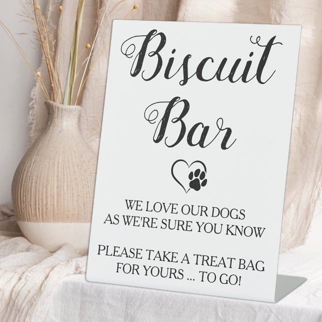 Signe De Table Biscuit Bar Animaux Doggie Chien Traite Mariage Fa (Créateur téléchargé)
