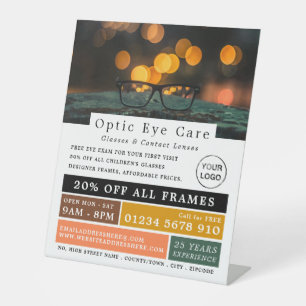 Signe De Table Black Frames, Opticien, Praticien Technique