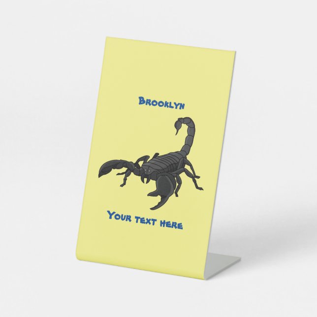 Signe De Table Black hungry scorpion (Recto)