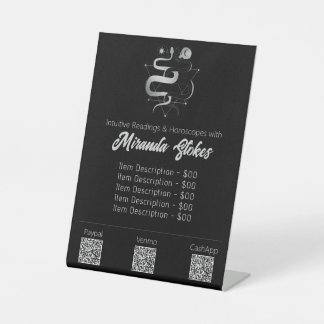 Signe De Table Black & Silver Twin Snakes Gothique Tarot Tarifs