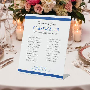 Signe De Table Bleu En Mémoire De Nos Camarades Réunion Honte