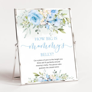 Signe De Table Bleu floral quelle taille est maman ventre