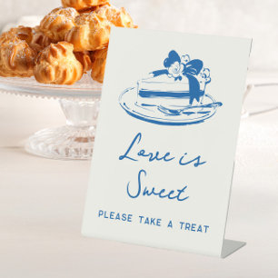 Signe De Table Bleu Français Fantaisiste L'amour est une douce fr