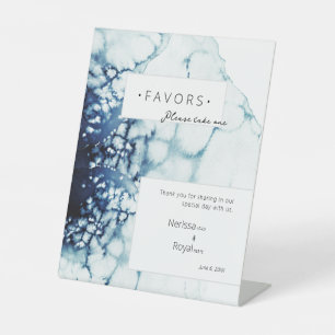 Signe De Table Bleu Nautique Destination mariage Faveurs