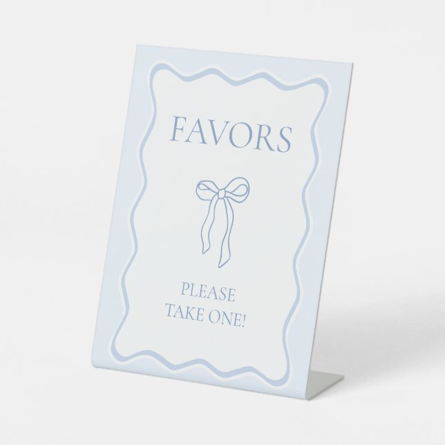 Signe De Table Bleu Shes Attacher la Fête des mariées de noeud Fa (Recto)