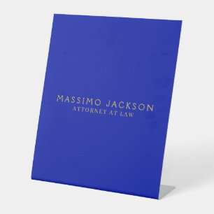 Signe De Table Bleu Zaffre Couleurs Or Professionnel Tendance Mod