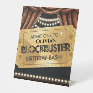 Signe De Table Blockbuster Movie Thème Anniversaire Conception