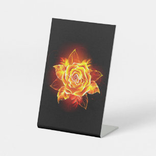 Signe De Table Blooming Fire Rose