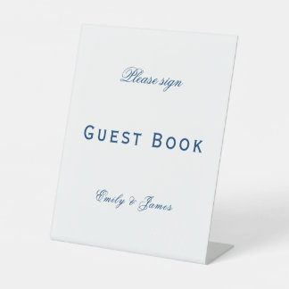 Signe De Table Blue and White Wedding