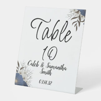 Signe De Table Blue flower wedding