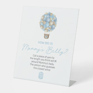 Signe De Table Blue Hot Air Balloon Quelle est la taille du ventr