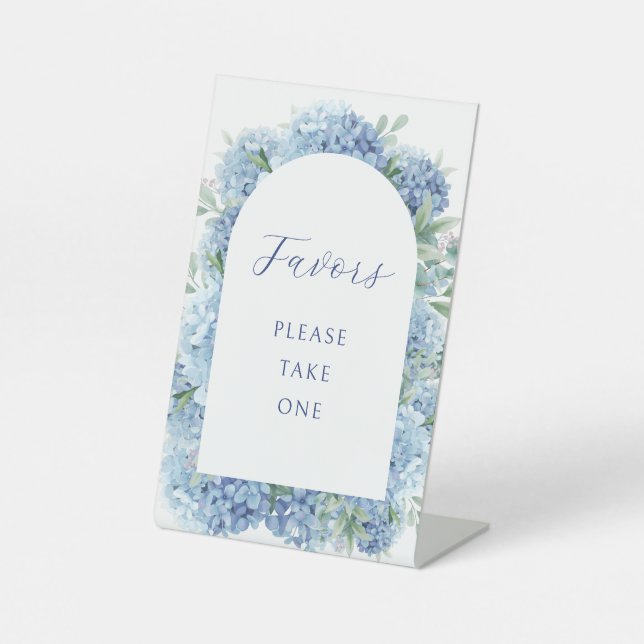 Signe De Table Blue Hydrangea Favors (Recto)