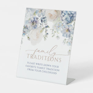 Signe De Table Blue Hydrangea Traditions Familiales Favorites Jeu