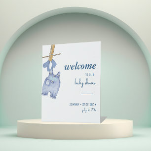 Signe De Table Blue Jean Baby Bienvenue sur Baby shower Tableto