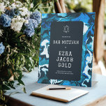 Signe De Table Blue Marble Star de David Custom Bar Bat mitzvah<br><div class="desc">Parfait signe pour accueillir les invités à une bat mitzvah, bar mitzvah ou autre célébration juive ! L'art abstrait fait main pour vous sur le devant ! ENTIÈREMENT PERSONNALISABLE ! Cliquez sur "Personnaliser" ci-dessus pour modifier le texte. Cliquez sur "modifier à l'aide de l'outil de conception" pour ajuster les polices,...</div>