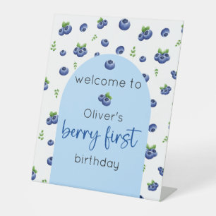 Signe De Table Blueberry 1er anniversaire Berry Premier accueil