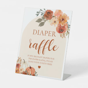 Signe De Table Boho Automne Citrouille Baby shower Déchets Lavett