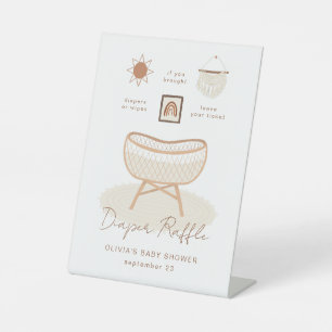 Signe De Table Boho Baby shower Refus Nourriture