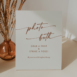 Signe De Table Boho Chic Bohemian Cream Mariage Photo Booth