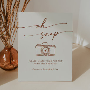 Signe De Table Boho Chic Bohemian Cream Oh Snap Mariage Hashtag