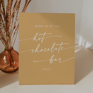 Signe De Table Boho Chic Marigold Jaune Chocolat Chaud Bar
