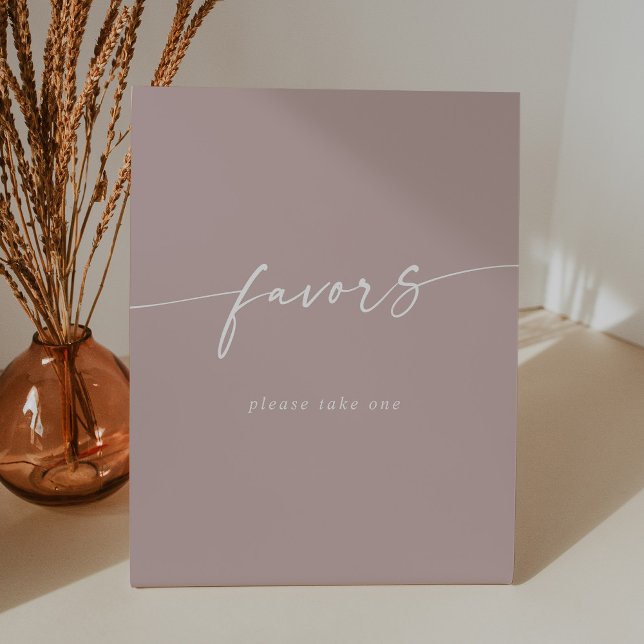 Signe De Table Boho Chic moderne Dusty Rose rose mariage Faveurs (Créateur téléchargé)