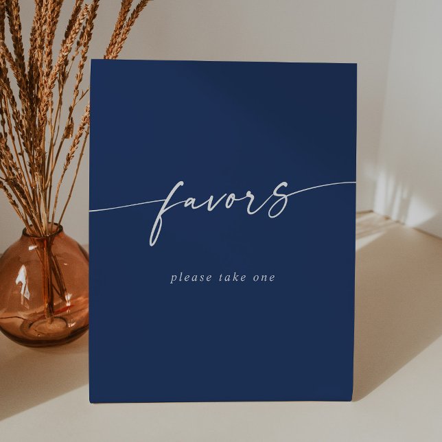 Signe De Table Boho Chic Moderne Royal Bleu Mariage Faveurs (Créateur téléchargé)