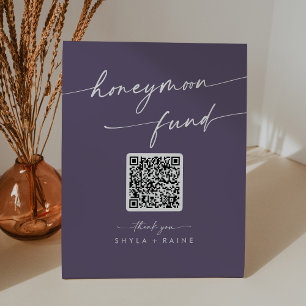 Signe De Table Boho Chic Prune Violet Mariage Caisse De Noces