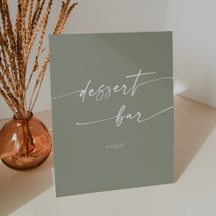 Signe De Table Boho Chic Sage Green Dessert Bar Mariage