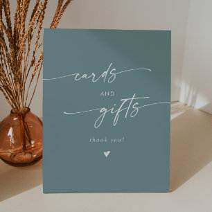 Signe De Table Boho Chic Seafoam Cartes de Mariage et Cadeaux Tur