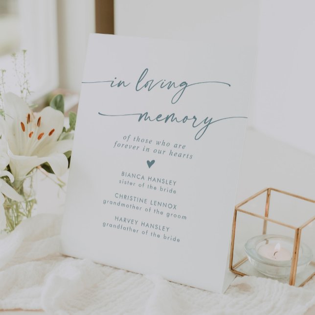 Signe De Table Boho Chic Turquoise et Mariage blanc en mémoire d' (Créateur téléchargé)